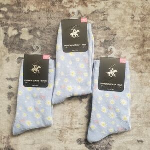Beverly Hills Polo Club Fashion Socks Shoe Size 5-9